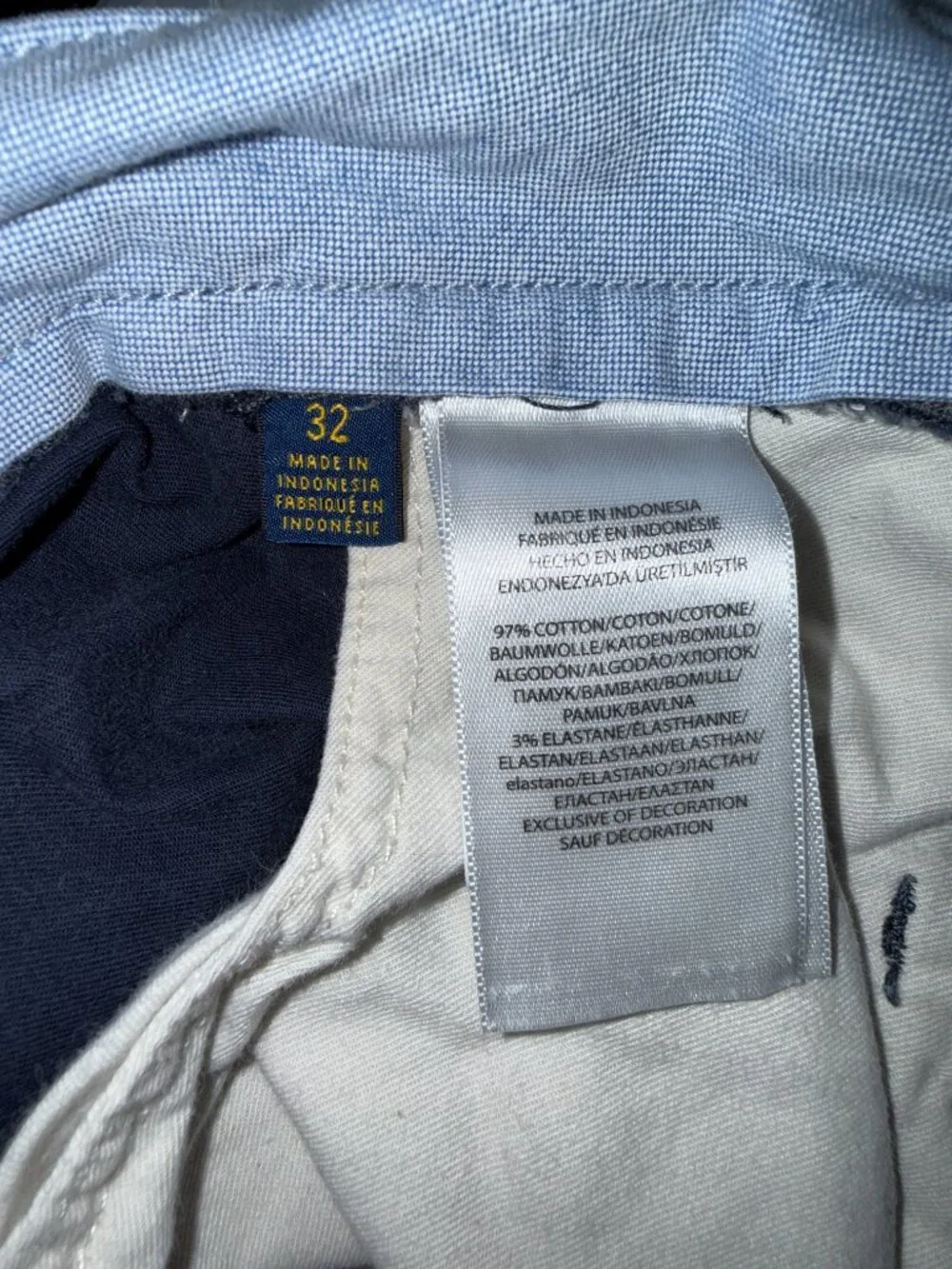 Polo Ralph Lauren Classic Fit Chino Shorts Navy Men's Size 32 8.5